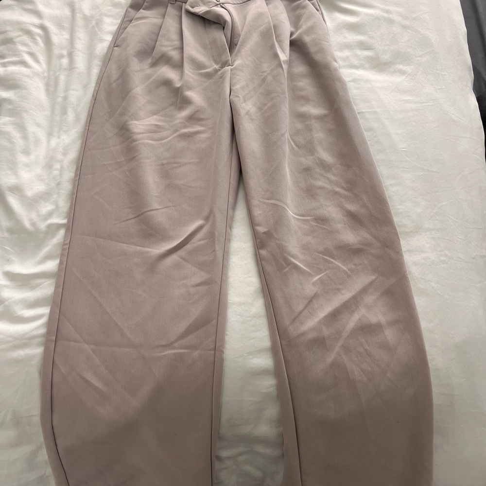 Abercrombie & Fitch Women's Cream Wide Leg Pants